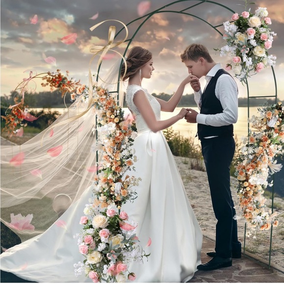 Balloon🎈Arch Kit, Stable Balloon🎈Arch Frame Adorox 7.8ft Backdrop Stand - Picture 6 of 10